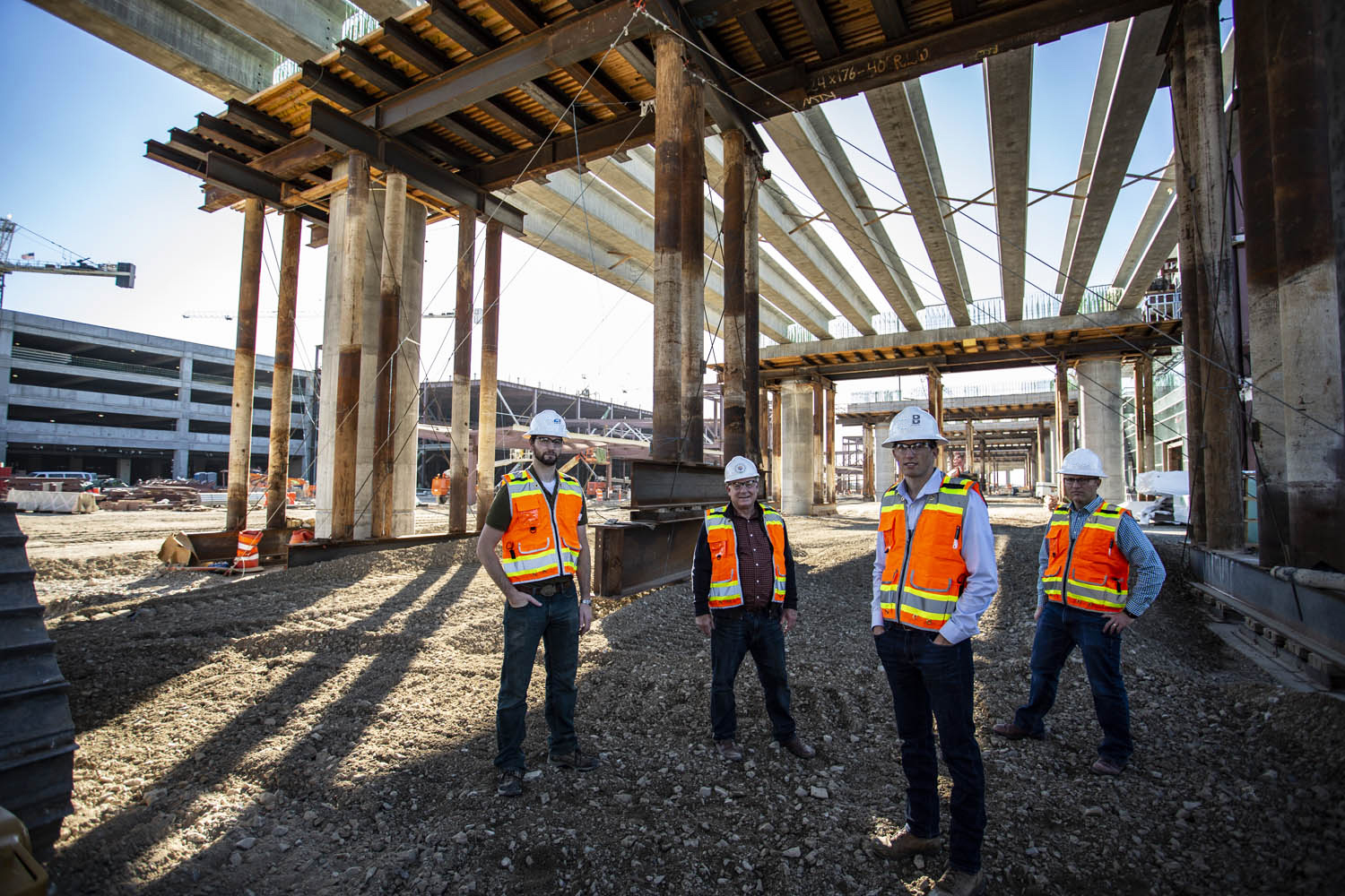 Attorneys on construction site